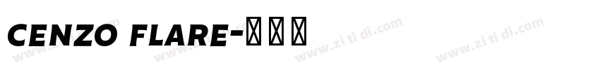 cenzo flare字体转换
